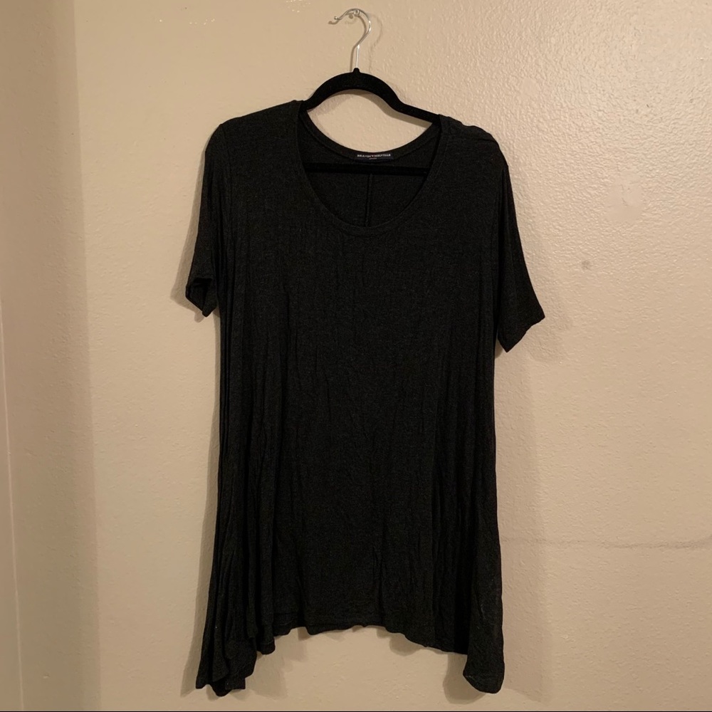 Brandy Melville A-Symmetrical T-Shirt Dress
